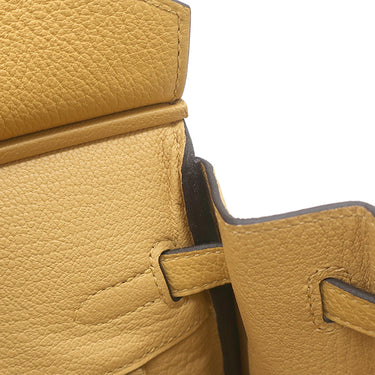 エルメス HERMES バーキン25 パイユ トゴ ハンドバッグ シルバー金具 新品 未使用 黄色 2026年製