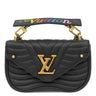 ルイヴィトン LOUIS VUITTON ニューウェーブ チェーンバッグ PM M51683 ブラック カーフ 2WAYバッグ ゴールド金具 黒 ショルダー ハンドバッグ