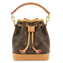 ルイヴィトン LOUIS VUITTON ナノ ノエ M81266 モノグラム モノグラムキャンバス 2WAYバッグ ゴールド金具 ショルダーバッグ ハンドバッグ 茶