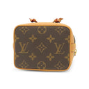 ルイヴィトン LOUIS VUITTON ナノ ノエ M81266 モノグラム モノグラムキャンバス 2WAYバッグ ゴールド金具 ショルダーバッグ ハンドバッグ 茶
