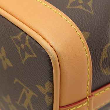 ルイヴィトン LOUIS VUITTON ナノ ノエ M81266 モノグラム モノグラムキャンバス 2WAYバッグ ゴールド金具 ショルダーバッグ ハンドバッグ 茶