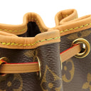 ルイヴィトン LOUIS VUITTON ナノ ノエ M81266 モノグラム モノグラムキャンバス 2WAYバッグ ゴールド金具 ショルダーバッグ ハンドバッグ 茶