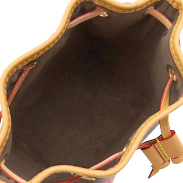 ルイヴィトン LOUIS VUITTON ナノ ノエ M81266 モノグラム モノグラムキャンバス 2WAYバッグ ゴールド金具 ショルダーバッグ ハンドバッグ 茶