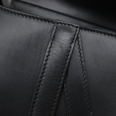 クリスチャン・ディオール Christian Dior サドルバッグ ミニ ブラック レザー 2WAYバッグ ゴールド金具 黒 ハンドバッグ ショルダー