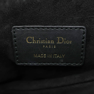 クリスチャン・ディオール Christian Dior サドルバッグ ミニ ブラック レザー 2WAYバッグ ゴールド金具 黒 ハンドバッグ ショルダー