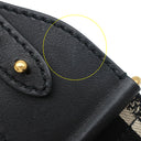 クリスチャン・ディオール Christian Dior サドルバッグ ミニ ブラック レザー 2WAYバッグ ゴールド金具 黒 ハンドバッグ ショルダー