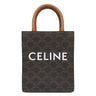 セリーヌ CELINE ミニ バーティカル カバ 194372BZK タン レザー トリオンフキャンバス 2WAYバッグ ゴールド金具 茶 ショルダー ロゴ トリオンフ