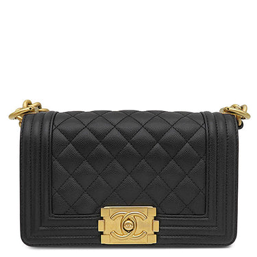 シャネル CHANEL ボーイシャネル 20 A67085 ブラック キャビアスキン ショルダーバッグ ゴールド金具 チェーンバッグ