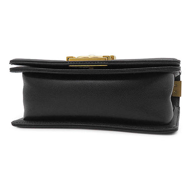 シャネル CHANEL ボーイシャネル 20 A67085 ブラック キャビアスキン ショルダーバッグ ゴールド金具 チェーンバッグ