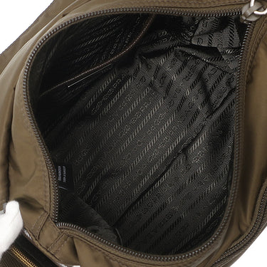 プラダ PRADA Re-Nylon ショルダーバッグ 1BD953 ブラウン ナイロン リサイクルポリアミド ショルダーバッグ シルバー金具 斜め掛け