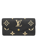 ルイヴィトン LOUIS VUITTON ポルトフォイユ サラ M80496 ブラック×ベージュ モノグラムアンプラント 長財布 ゴールド金具 フラップ