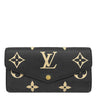 ルイヴィトン LOUIS VUITTON ポルトフォイユ サラ M80496 ブラック×ベージュ モノグラムアンプラント 長財布 ゴールド金具 フラップ