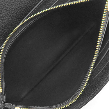 ルイヴィトン LOUIS VUITTON ポルトフォイユ サラ M80496 ブラック×ベージュ モノグラムアンプラント 長財布 ゴールド金具 フラップ