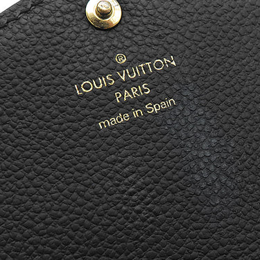 ルイヴィトン LOUIS VUITTON ポルトフォイユ サラ M80496 ブラック×ベージュ モノグラムアンプラント 長財布 ゴールド金具 フラップ