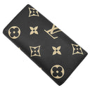 ルイヴィトン LOUIS VUITTON ポルトフォイユ サラ M80496 ブラック×ベージュ モノグラムアンプラント 長財布 ゴールド金具 フラップ