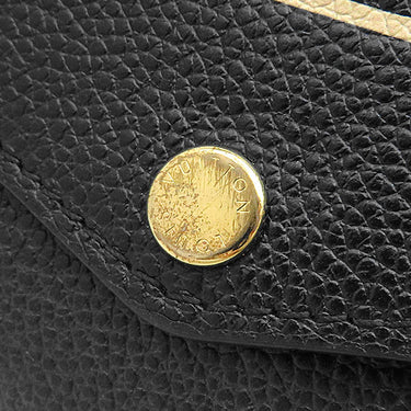 ルイヴィトン LOUIS VUITTON ポルトフォイユ サラ M80496 ブラック×ベージュ モノグラムアンプラント 長財布 ゴールド金具 フラップ