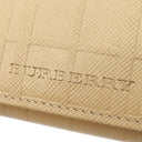 バーバリー BURBERRY チェック 4連 キーケース ベージュ レザー キーケース シルバー金具 4本 鍵入れ