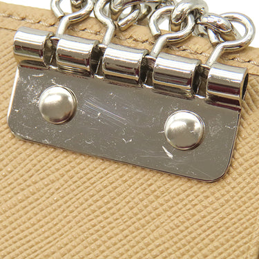 バーバリー BURBERRY チェック 4連 キーケース ベージュ レザー キーケース シルバー金具 4本 鍵入れ