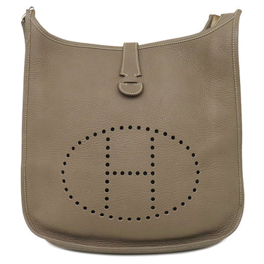 エルメス HERMES エヴリン3 GM エトゥープ トリヨンクレマンス ショルダーバッグ シルバー金具 グレージュ エブリン