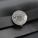 エルメス HERMES エールバッグジップPM 31 ブラック トワルオフィシエ ヴァッシュハンター 2WAYバッグ シルバー金具 黒 鍵1本欠品