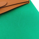 エルメス HERMES エールバッグジップPM 31 ルトゥルネ ミント×ナチュラル×ブルーアズテック トワルオフィシエ ヴァッシュハンター ショルダーバッグ シルバー金具 緑 茶 水色