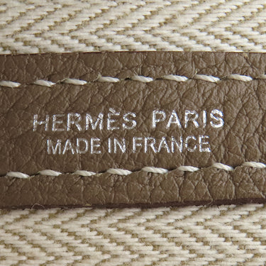 エルメス HERMES ガーデンパーティー PM 36 エトゥープ ネゴンダ トートバッグ シルバー金具 グレージュ オールレザー