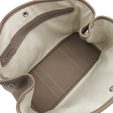 エルメス HERMES ガーデンパーティー PM 36 エトゥープ ネゴンダ トートバッグ シルバー金具 グレージュ オールレザー