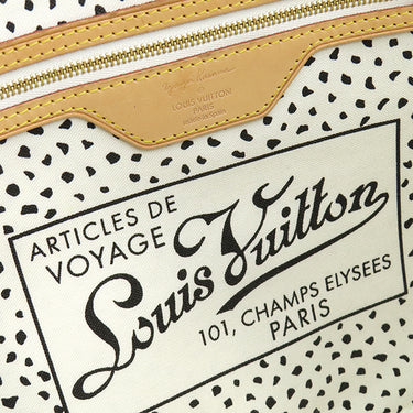 ルイヴィトン LOUIS VUITTON ネヴァーフル MM M40684 モノグラム×ホワイト モノグラムキャンバス トートバッグ ゴールド金具 茶 草間彌生
