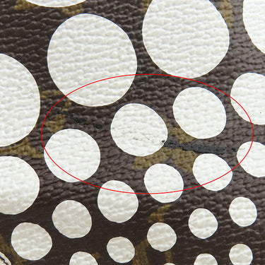 ルイヴィトン LOUIS VUITTON ネヴァーフル MM M40684 モノグラム×ホワイト モノグラムキャンバス トートバッグ ゴールド金具 茶 草間彌生