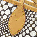 ルイヴィトン LOUIS VUITTON ネヴァーフル MM M40684 モノグラム×ホワイト モノグラムキャンバス トートバッグ ゴールド金具 茶 草間彌生