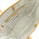 ルイヴィトン LOUIS VUITTON ネヴァーフル MM M40684 モノグラム×ホワイト モノグラムキャンバス トートバッグ ゴールド金具 茶 草間彌生