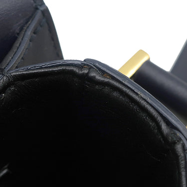 イヴ・サンローラン Yves Saint Laurent ソルフェリーノ 634306 ネイビー レザー ショルダーバッグ ゴールド金具 YSL ロゴプレート カサンドラロゴ