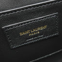 イヴ・サンローラン Yves Saint Laurent ソルフェリーノ 634306 ネイビー レザー ショルダーバッグ ゴールド金具 YSL ロゴプレート カサンドラロゴ