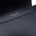 イヴ・サンローラン Yves Saint Laurent ソルフェリーノ 634306 ネイビー レザー ショルダーバッグ ゴールド金具 YSL ロゴプレート カサンドラロゴ