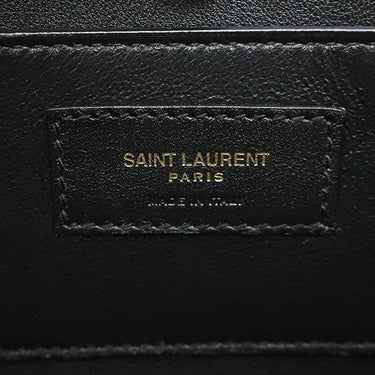 イヴ・サンローラン Yves Saint Laurent ソルフェリーノ 634306 グレー レザー ショルダーバッグ ゴールド金具 YSL ロゴプレート カサンドラロゴ