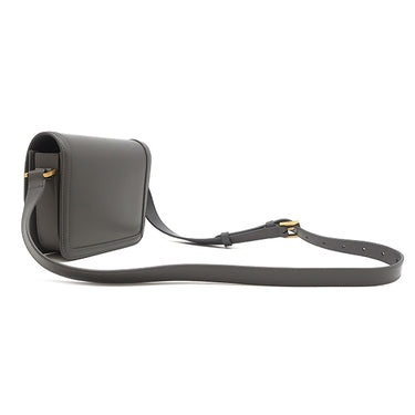 イヴ・サンローラン Yves Saint Laurent ソルフェリーノ 634306 グレー レザー ショルダーバッグ ゴールド金具 YSL ロゴプレート カサンドラロゴ