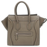セリーヌ CELINE ラゲージ マイクロショッパー 189793 スリ レザー ハンドバッグ シルバー金具 グレージュ