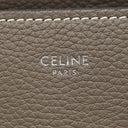 セリーヌ CELINE ラゲージ マイクロショッパー 189793 スリ レザー ハンドバッグ シルバー金具 グレージュ