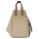 ロエベ LOEWE ハンモック ドローストリング スモール サンド レザー ソフトカーフスキン 2WAYバッグ ゴールド金具 グレージュ 茶 ハンドバッグ ショルダー