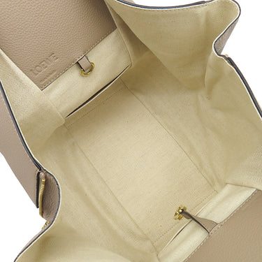 ロエベ LOEWE ハンモック ドローストリング スモール サンド レザー ソフトカーフスキン 2WAYバッグ ゴールド金具 グレージュ 茶 ハンドバッグ ショルダー