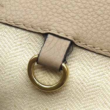 ロエベ LOEWE ハンモック ドローストリング スモール サンド レザー ソフトカーフスキン 2WAYバッグ ゴールド金具 グレージュ 茶 ハンドバッグ ショルダー