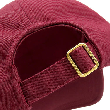 ルイヴィトン LOUIS VUITTON LV スクリプト M5188M ボルドー コットン ポリエステル キャップ ゴールド金具