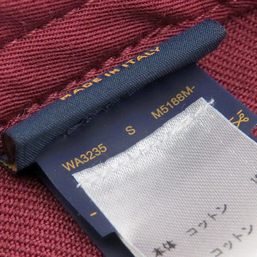 ルイヴィトン LOUIS VUITTON LV スクリプト M5188M ボルドー コットン ポリエステル キャップ ゴールド金具
