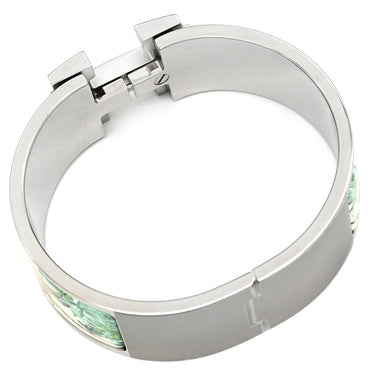 エルメス HERMES クリック クラックH 赤道直下 H306420FPM5PM トロピカル メタル エナメル ブレスレット シルバー金具 新品 未使用 ラージ