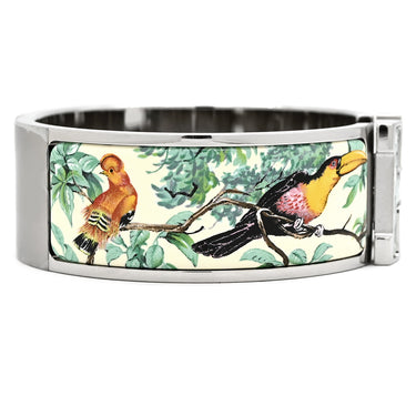 エルメス HERMES クリック クラックH 赤道直下 H306420FPM5PM トロピカル メタル エナメル ブレスレット シルバー金具 新品 未使用 ラージ