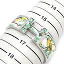 エルメス HERMES クリック クラックH 赤道直下 H306420FPM5PM トロピカル メタル エナメル ブレスレット シルバー金具 新品 未使用 ラージ