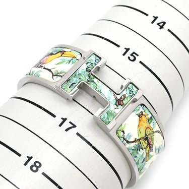 エルメス HERMES クリック クラックH 赤道直下 H306420FPM5PM トロピカル メタル エナメル ブレスレット シルバー金具 新品 未使用 ラージ