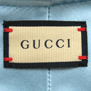 グッチ GUCCI GGラメ 603409 ブルー ウール ナイロン レザー 14039 ベレー帽 青