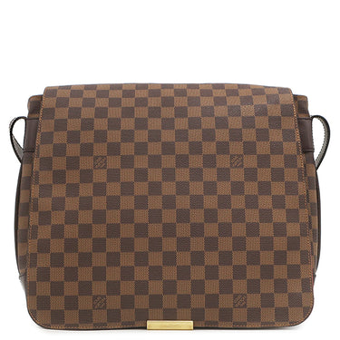 ルイヴィトン LOUIS VUITTON バスティーユ N45258 ダミエエベヌ ダミエキャンバス ショルダーバッグ ゴールド金具 茶