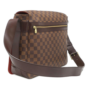 ルイヴィトン LOUIS VUITTON バスティーユ N45258 ダミエエベヌ ダミエキャンバス ショルダーバッグ ゴールド金具 茶